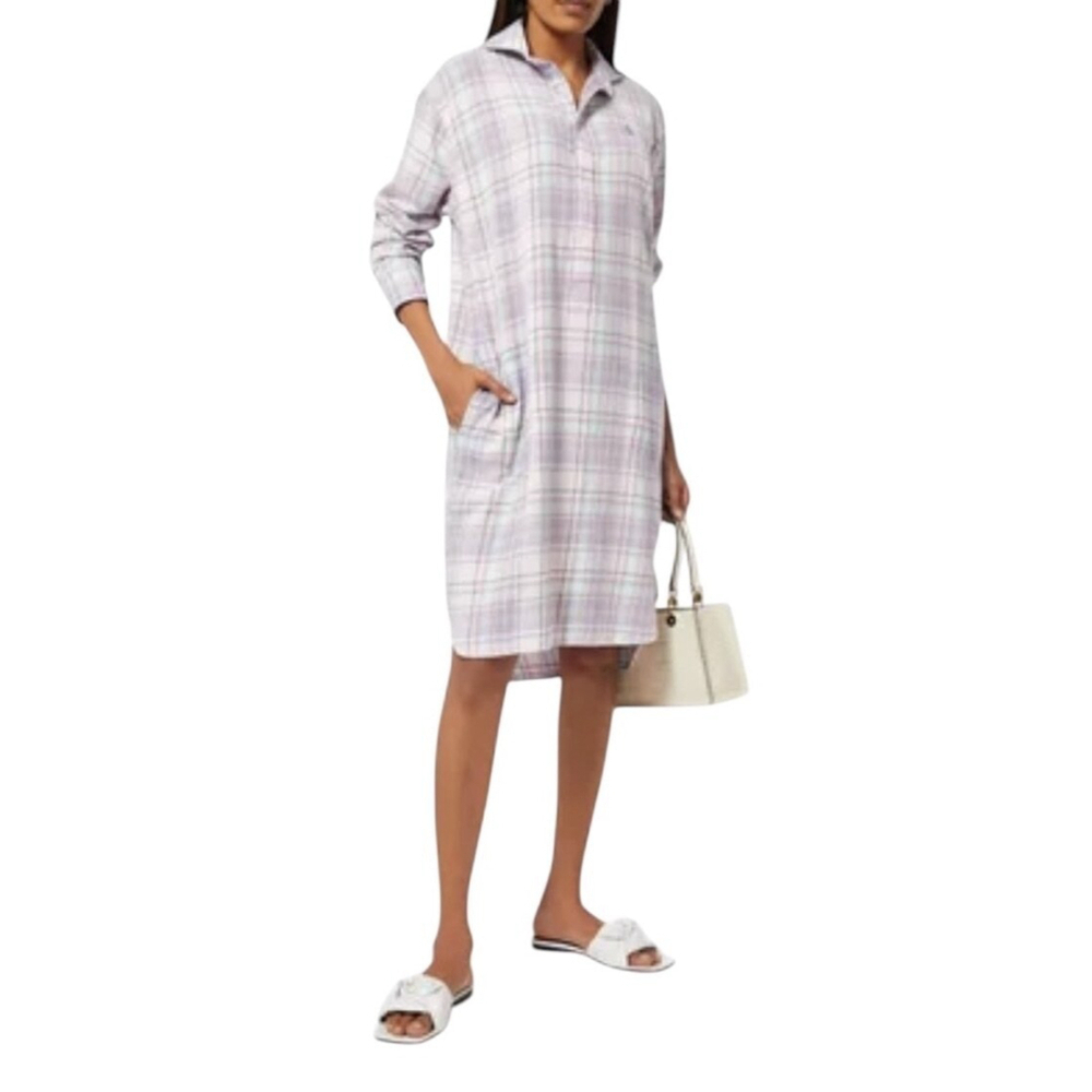 Polo Ralph Lauren Plaid Cotton Shirtdress Medium